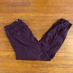 American Eagle Maroon Joggers